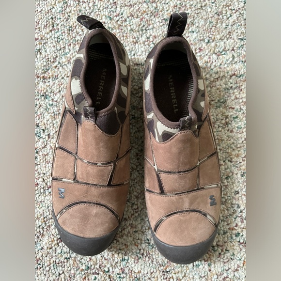 Merrell Size 8 US Women Mosaic Chocolate / Camo Brown Slip on Shoes - Picture 1 of 9